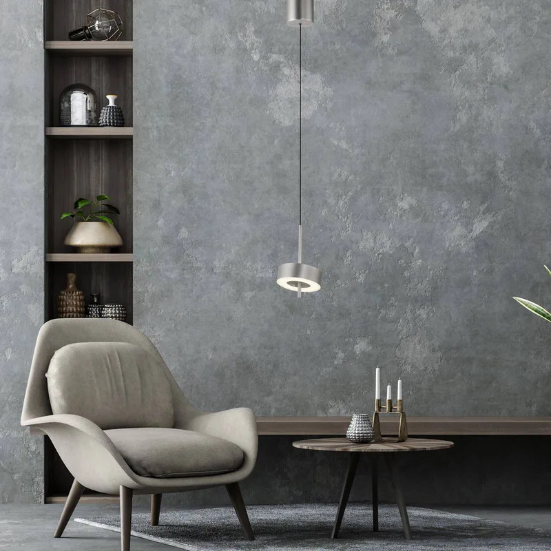 Paul Neuhaus SMART+ hanglamp Q-Rotate Ø 14 cm van Q-Smart-Home in Aluminium – productfoto 2 van 5