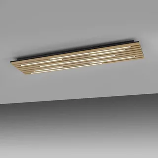 Paul Neuhaus Loftlampe Q-Acoustic træ 115 x 31 cm fra Q-Smart-Home i Licht hout, Sort – produktbillede 3 af 5