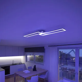LED plafondlamp Ciso, RGB, CCT von tint in Silber – Produktfoto 4 von 4