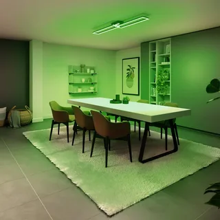 LED plafondlamp Ciso, RGB, CCT von tint in Silber – Produktfoto 3 von 4