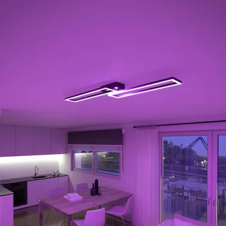LED plafondlamp Ciso, RGB, CCT by tint in Black – product photo 2 of 5