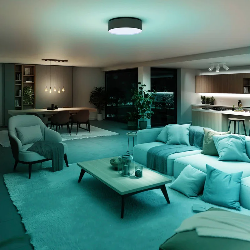 LED plafondlamp Malea, RGB, CCT von tint in Taupe – Produktfoto 2 von 2