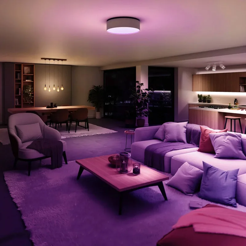 LED plafondlamp Malea, RGB, CCT von tint in Zand – Produktfoto 1 von 3