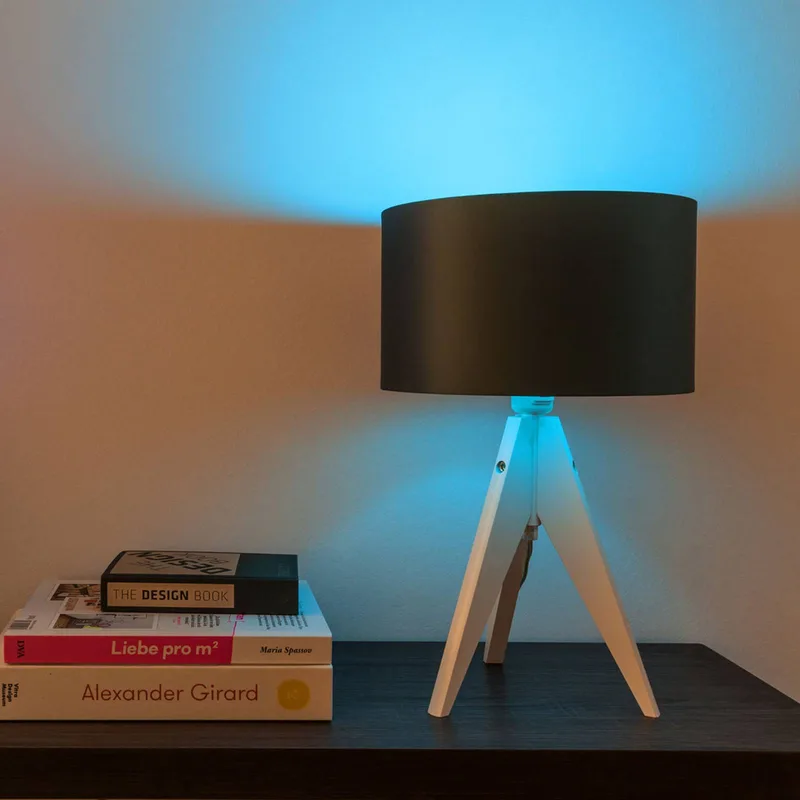 white+color LED lamp E27 9W van tint – productfoto 5 van 5