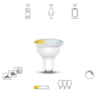 white LED lamp GU10 5,1W CCT by tint – product photo 1 of 5