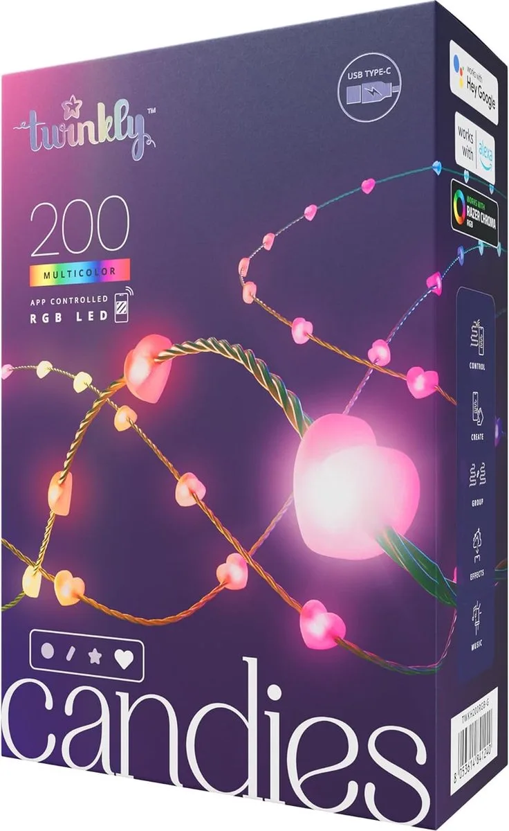 Candies Hearts 200 LED by Twinkly – product photo
