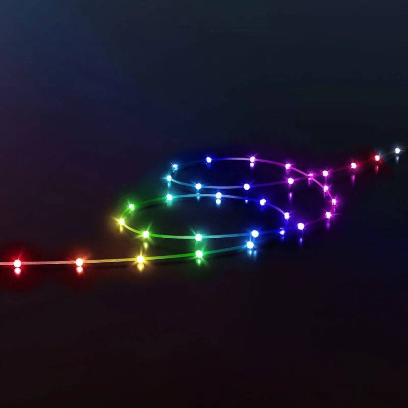 Dots LED lichtketting RGB, IP44, 10m by Twinkly in Transparent – product photo 1 of 5