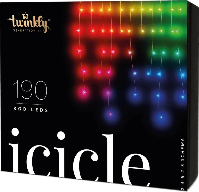 Icicles - Kerstboomverlichting - 190 LED RGB 5x0,7m de Twinkly – photo produit