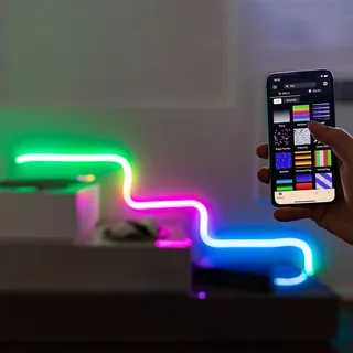 Light flex LED lichtslang RGB 2m WIFI de Twinkly en Blanc – photo produit 5 sur 5