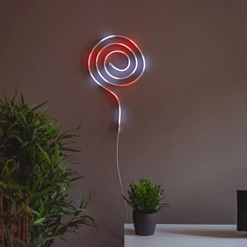 Light flex LED lichtslang RGB 2m WIFI de Twinkly en Blanc – photo produit 4 sur 5