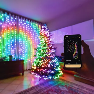 RGB lichtkettingen, 250 lampjes 20m från Twinkly i Svart – produktbild 5 av 5
