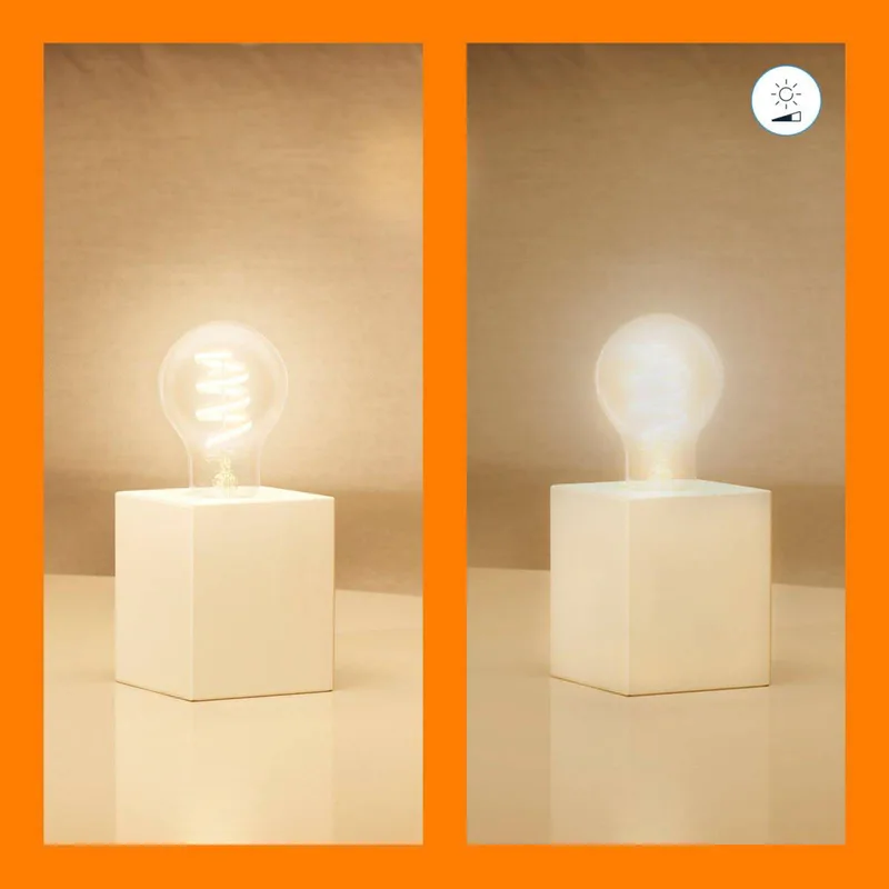 A60 LED filament lamp WiFi E27 6,3W RGBW van WiZ – productfoto 4 van 4