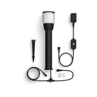 Elpas LED tuinpadverlichting RGBW start-set van WiZ in Zwart – productfoto 4 van 5