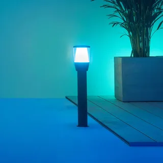 Elpas LED tuinpadverlichting RGBW uitbreiding van WiZ in Zwart – productfoto 1 van 5