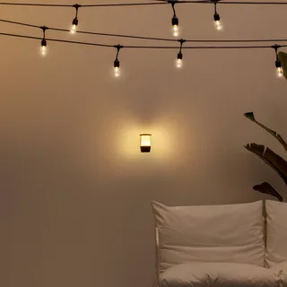 LED buitenwandlamp Elpas RGBW van WiZ in Zwart – productfoto 3 van 5