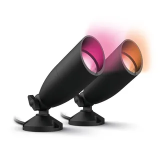 LED spot Ground starter-kit dubbelpak van WiZ in Zwart – productfoto 1 van 5