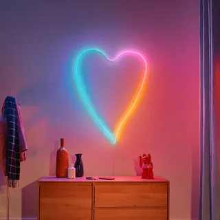 Neon Flex LED strip IP20 RGB 3m van WiZ in Wit – productfoto 1 van 5
