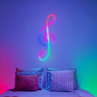 Neon Flex LED strip IP20 RGB 3m van WiZ in Wit – productfoto 3 van 5