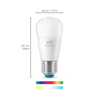 P45 LED lamp E27 4,9 W druppelvormig gesatineerd RGBW van WiZ – productfoto 2 van 5