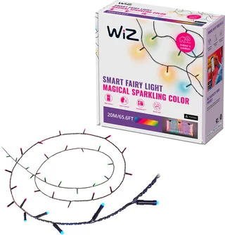 Slimme Lichtslinger - 20 Meter - Wit en gekleurd licht - 160 Lampjes - 8 Verschillende lichtzones - Ook voor buiten by WiZ – product photo 1 of 2