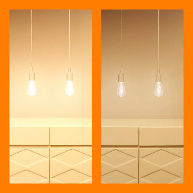 ST64 LED filament lamp WiFi E27 6,3W RGBW van WiZ – productfoto 3 van 5