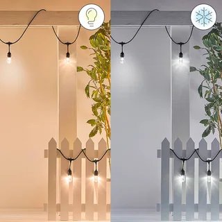 String Lights LED lichtketting voor buiten, 14,8 m, CCT, RGB van WiZ in Zwart – productfoto 2 van 5
