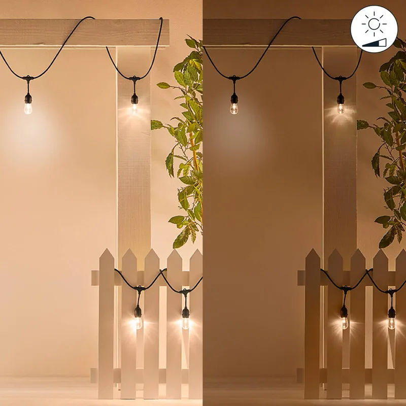 String Lights LED lichtketting voor buiten, 14,8 m, CCT, RGB van WiZ in Zwart – productfoto 1 van 5
