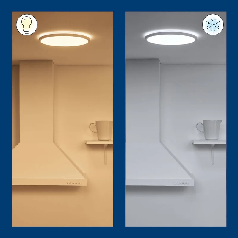 SuperSlim LED plafondlamp CCT Ø29cm de WiZ en Blanc – photo produit 3 sur 4