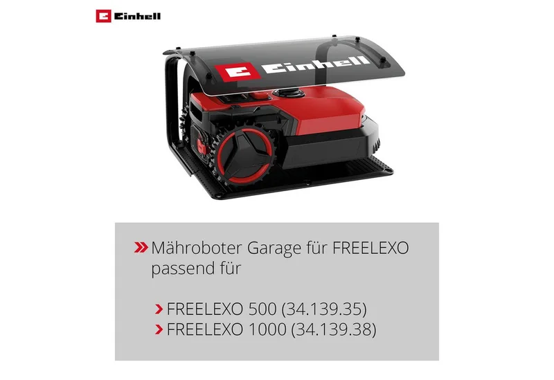 Mähroboter-Garage, BxTxH: 60x51x37 cm, für FREELEXO von Einhell in Schwarz – Produktfoto 3 von 3