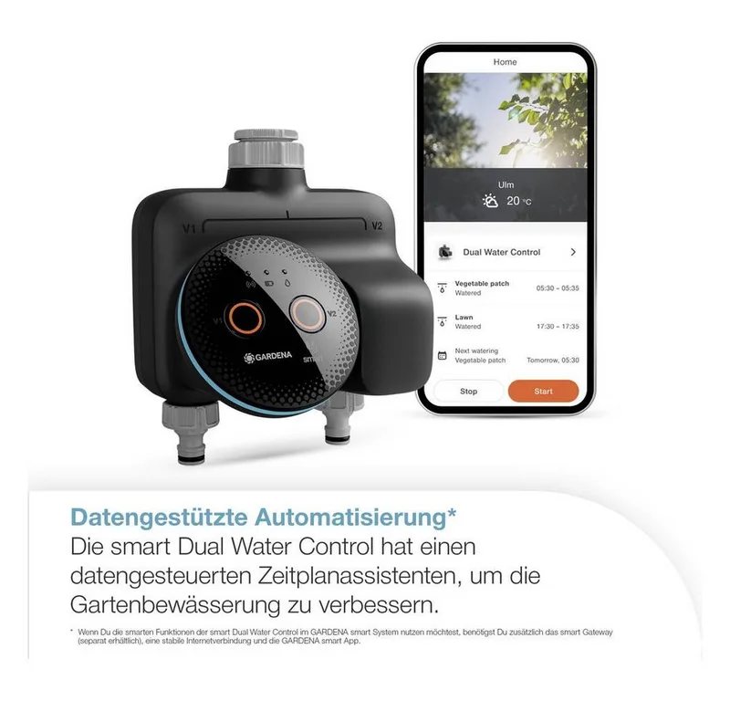 smart Dual Water Control, besproeiingscomputer von Gardena – Produktfoto 3 von 5