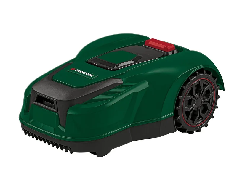Rasenmähroboter Akku-Mähroboter Mähroboter Smart PAMRS 1000 A1 mit Akku & Ladestation, (Set), mit App-Steuerung & Akku by Parkside in Green – product photo