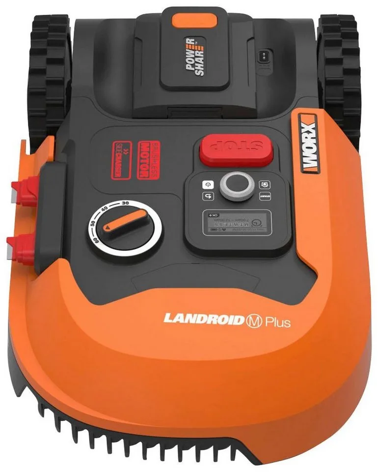 Rasenmähroboter Landroid M700 Plus, bis 700 m² Rasenfläche, (Set), 700m², 20V/4Ah, 18cm/30-60mm, WiFi/Bluetooth, Cut to edge, PowerShare by Worx in Orange – product photo 5 of 5